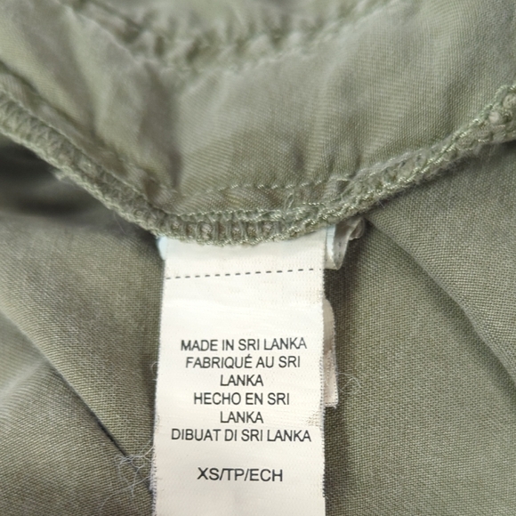 30135 Lucky Brand Military Jacket Olive Green size XSmall casual army retro - Picture 7 of 8